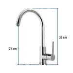 Mezcladora Monomando Cuello Alto para Lavaplatos