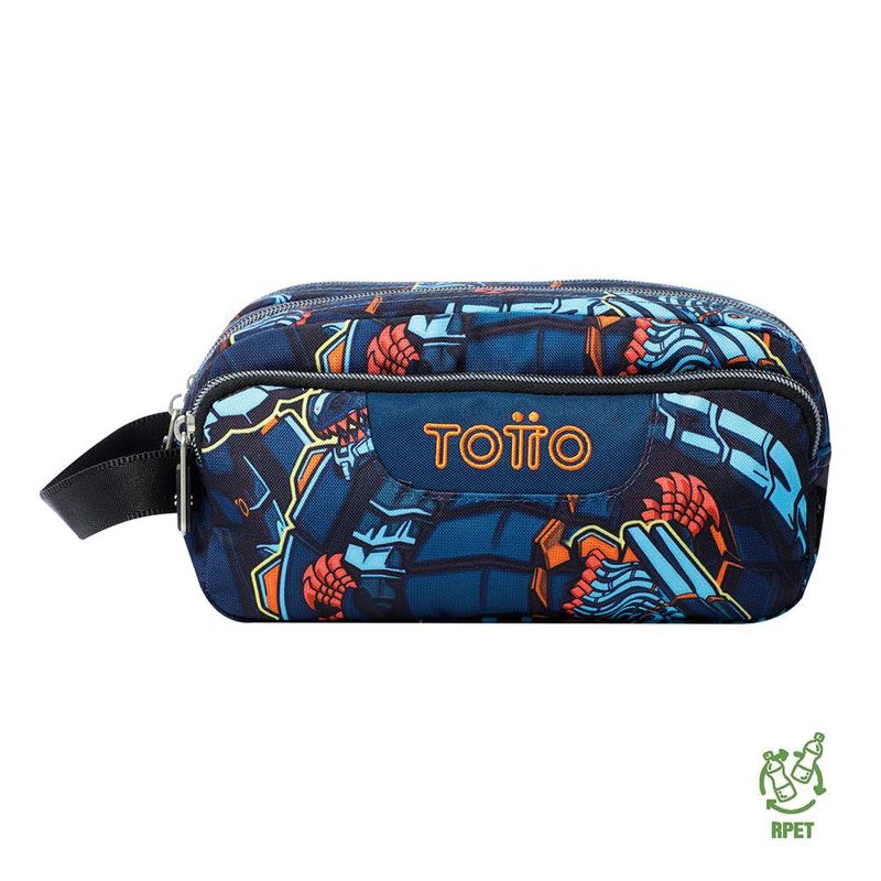 Estuche Multiuso Azul y Naranja Agapec