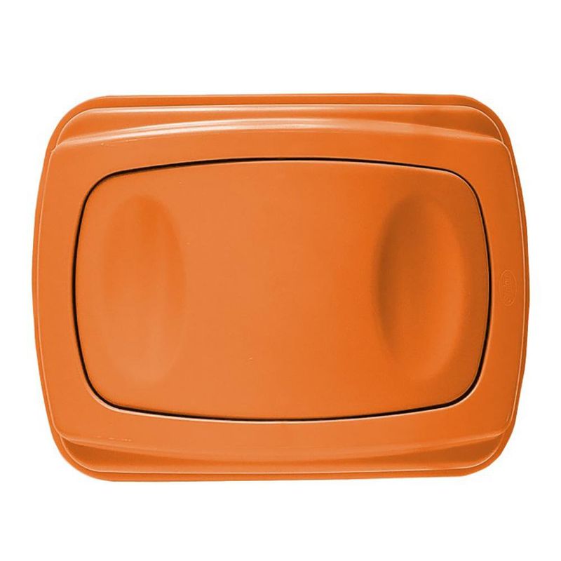 Cesto para Basura Balancín Lateral Color Naranja 80 L