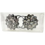 Set de 2 Anillos para Servilletas Negro con Cristales