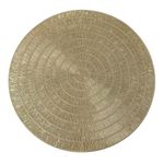 Individual Decorativo Redondo Dorado