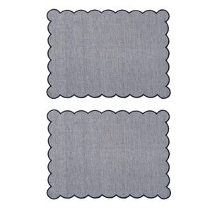 Set 2 Individuales Azules