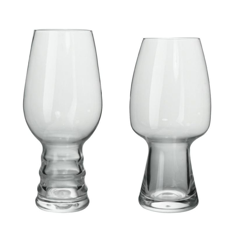 Set de 2 Vasos de Vidrio para Cerveza