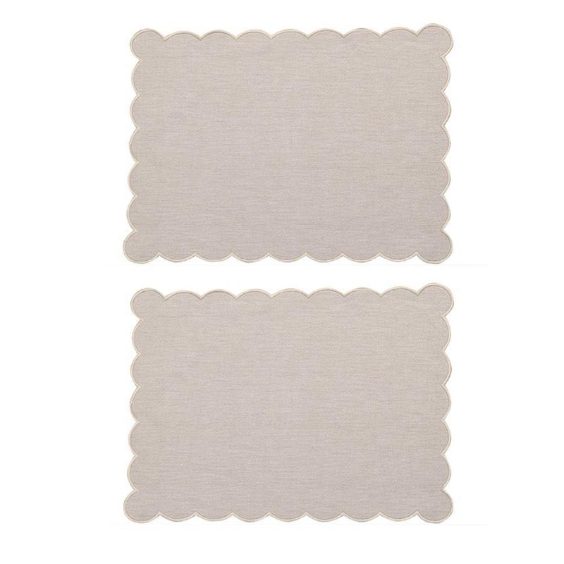 Set 2 Individuales Beige