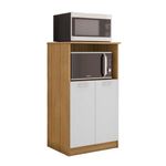 Mueble Multiusos Acabado Natural y Blanco