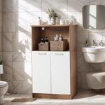 Mueble Multiusos Acabado Natural y Blanco