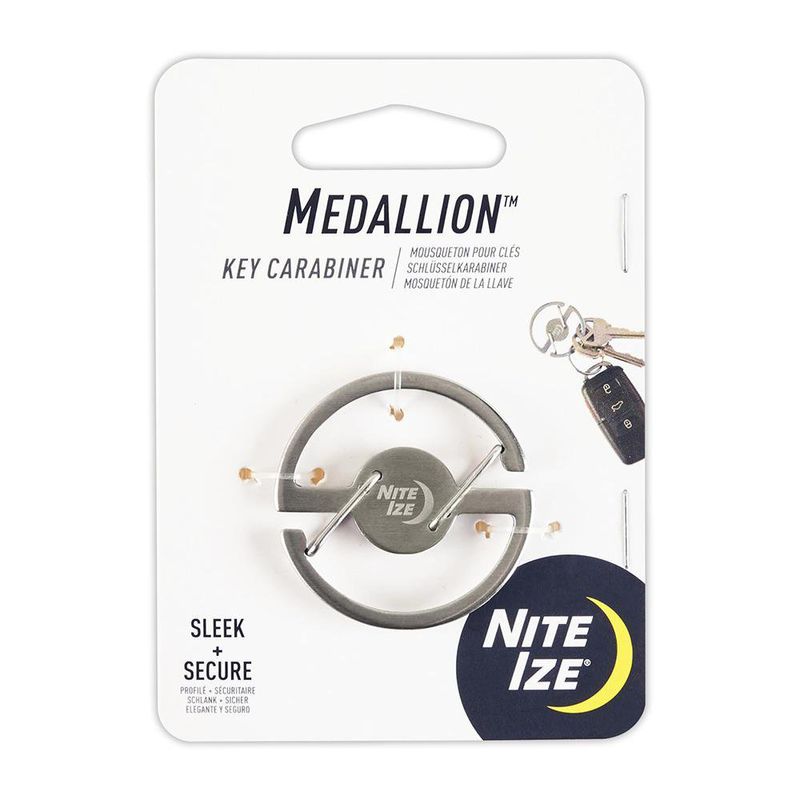 Mosquetón en Forma de Medallón para Llaves