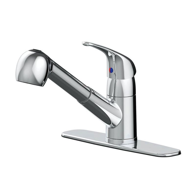 Grifo Monomando Caño Alto para Lavaplatos Cromado