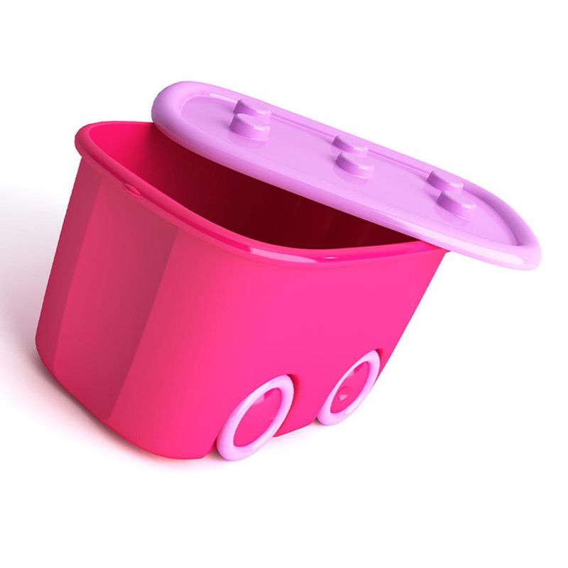 Caja Organizadora Rosa con Ruedas