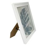 Marco Decorativo Blanco Texturizado