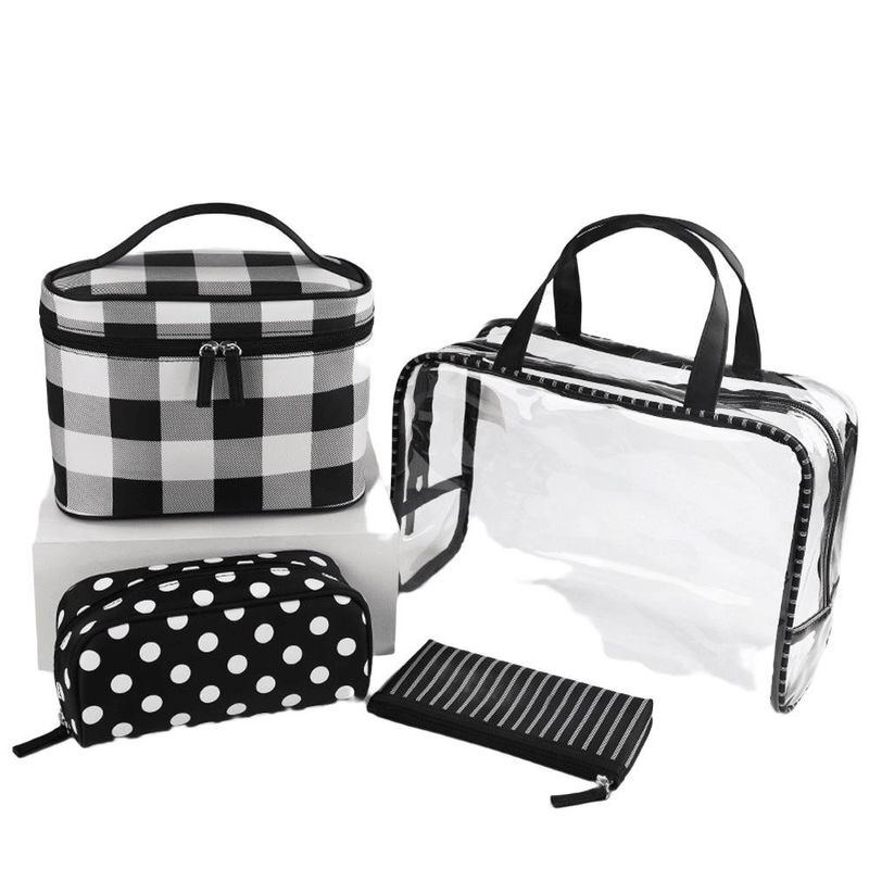 Set de 3 Cosmetiqueras Negra