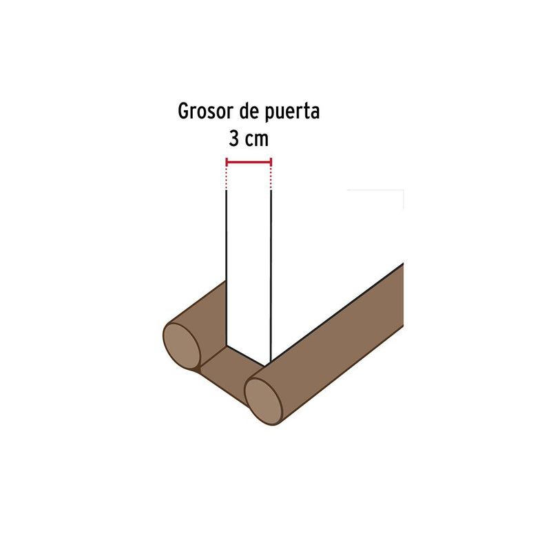 Guardapolvo para Puerta con Funda Café 95 Cm