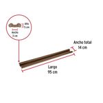 Guardapolvo para Puerta con Funda Café 95 Cm