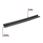 Guardapolvo para Puerta con Funda Negro 95 Cm