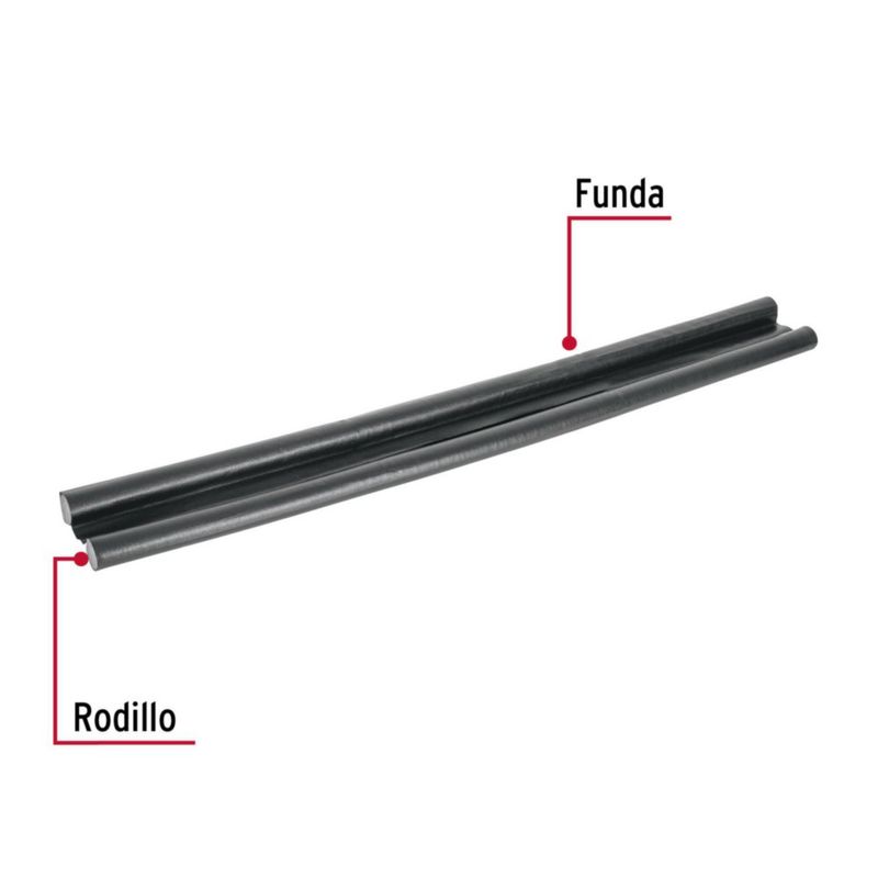 Guardapolvo para Puerta con Funda Negro 95 Cm