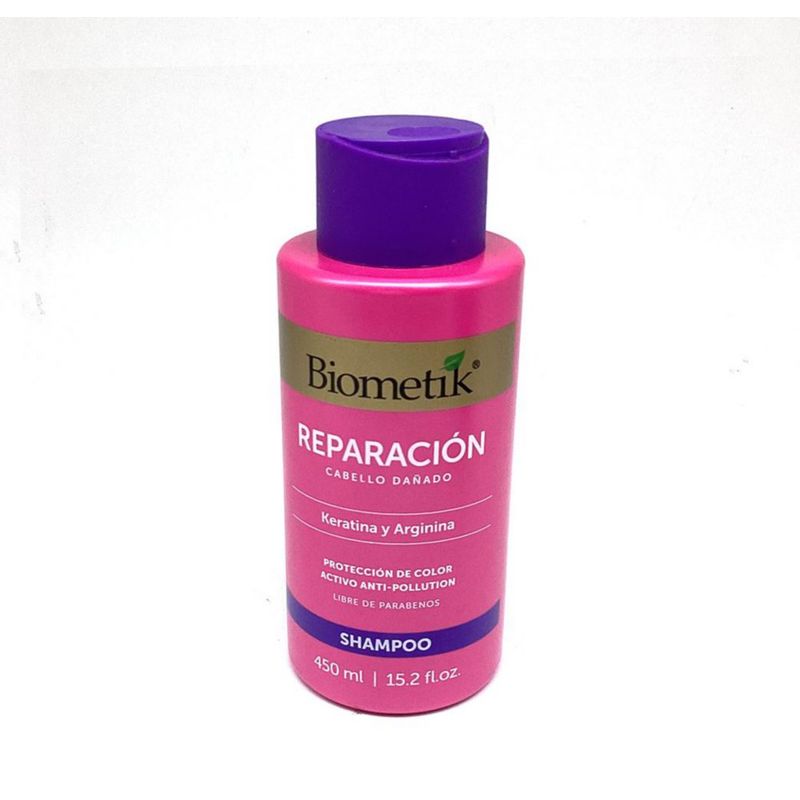 Shampoo Reparación Keratina y Arginina 450 Ml