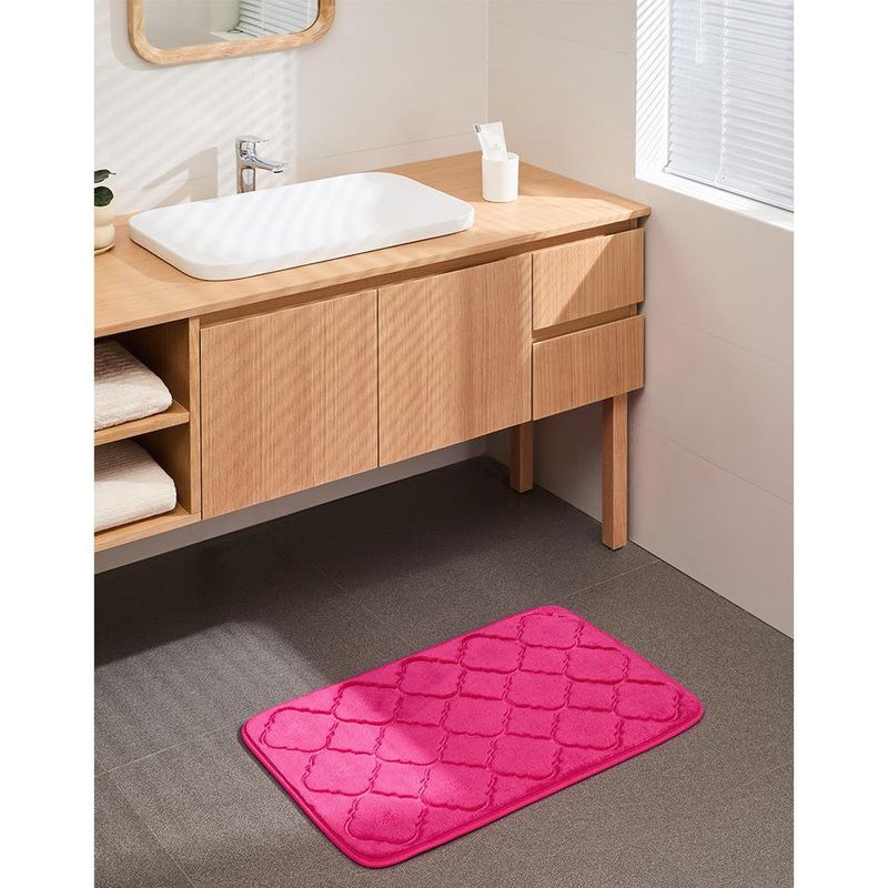 Alfombra para Baño Fucsia 45x70 Cm