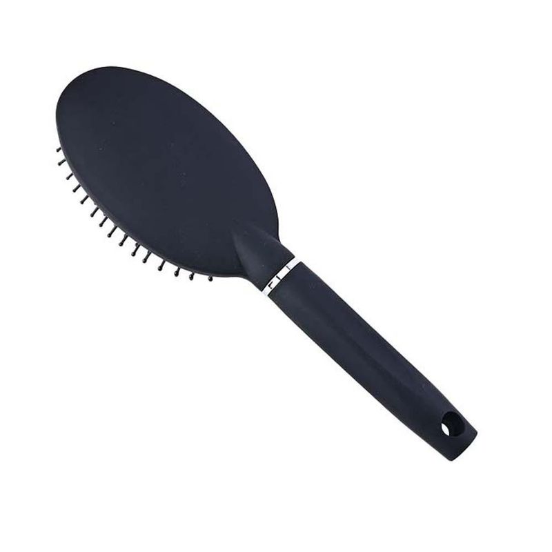 Cepillo Ovalado con Mango Ergonómico para Cabello Negro