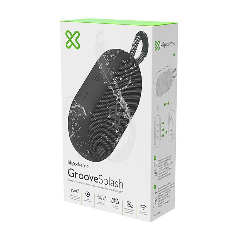 Bocina Portátil Groovesplash Negro