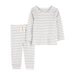 Conjunto de Camiseta de Manga Larga y Pantalón con Diseño de Rayas para Niño - Varias Tallas
