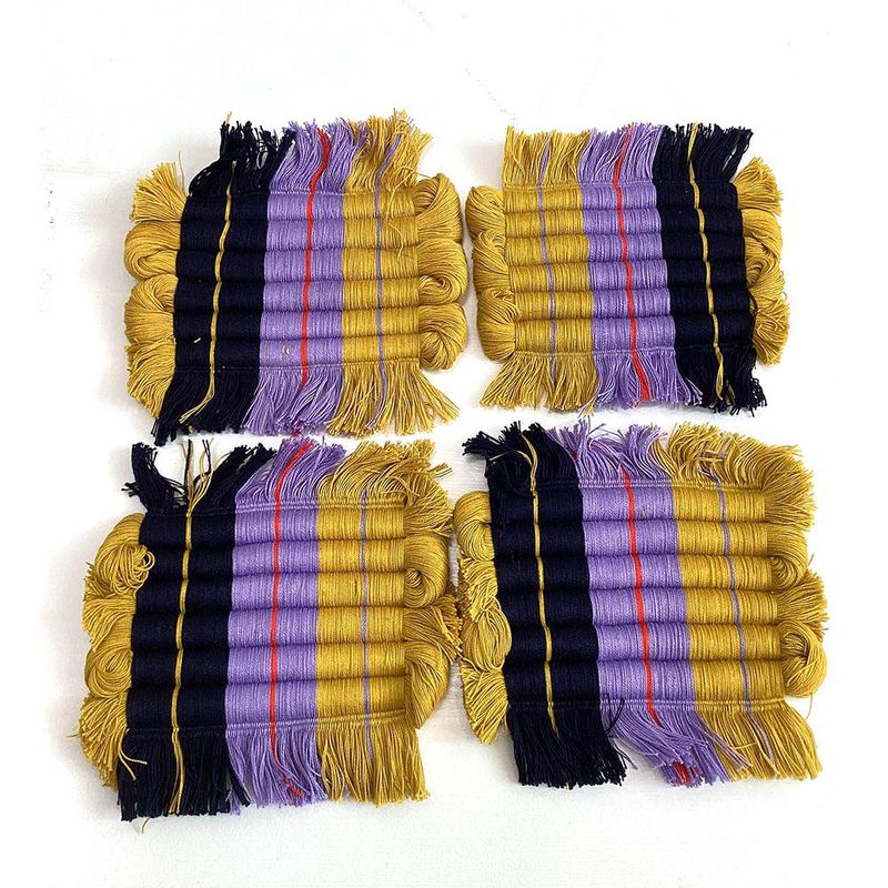 Set de 4 Portavasos Tejidos