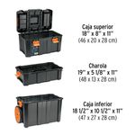 Caja para Herramientas Desmontable con Ruedas 3 en 1