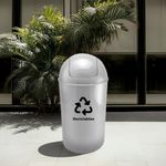 Basurero para Reciclables con Tapa Vaivén de Plástico