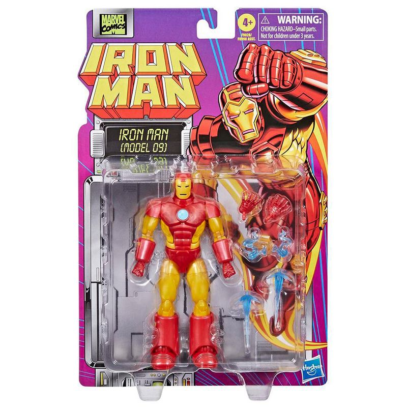 Figura Retro Iron Man Modelo 9 10 Cm