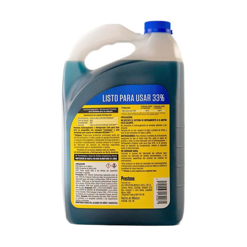 Refrigerante Azul para Carros Nissan 1 Galón