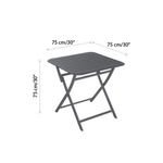 Mesa Plegable Cuadrada Lima Alu - Naterial Varios Colores