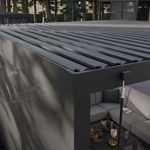 Extensión Pérgola Bioclimática de Aluminio Gris Modus
