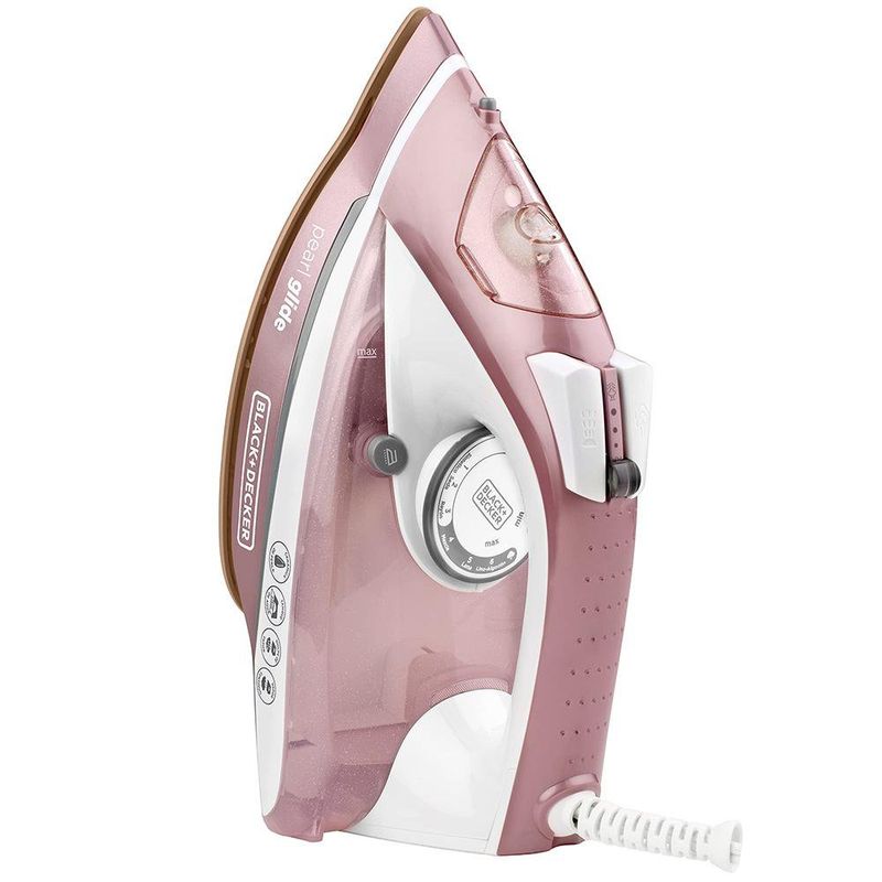Plancha de Vapor Pearl Glide Suela Cerámica Rosa