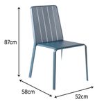 Silla Azul de Jardín sin Brazos Lima Idaho