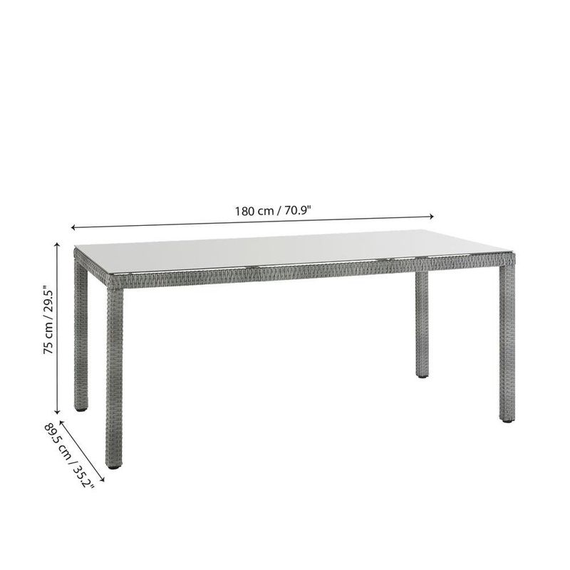 Mesa de Comedor para Exterior Sion Gris