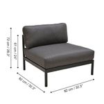 Sillón Exterior Idun 1 Plaza Negro