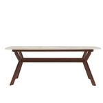 Mesa de Comedor Beige 6 Personas Natura