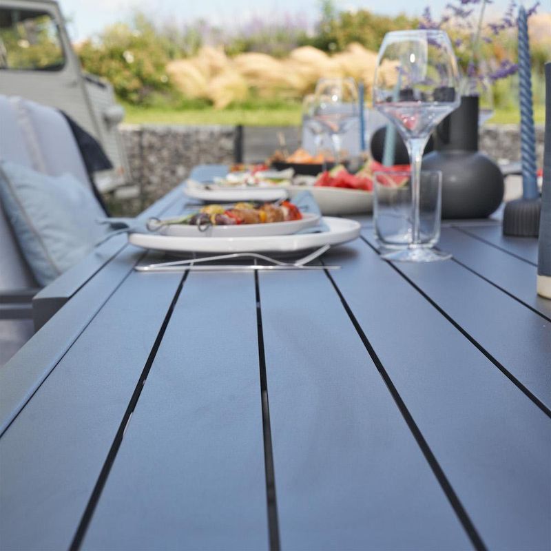Mesa Extensible Aluminio Gris Atenas