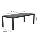 Mesa Extensible Aluminio Gris Atenas