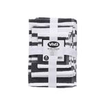 Set de 6 Toallas de Baño Rayas Gris Oscuro