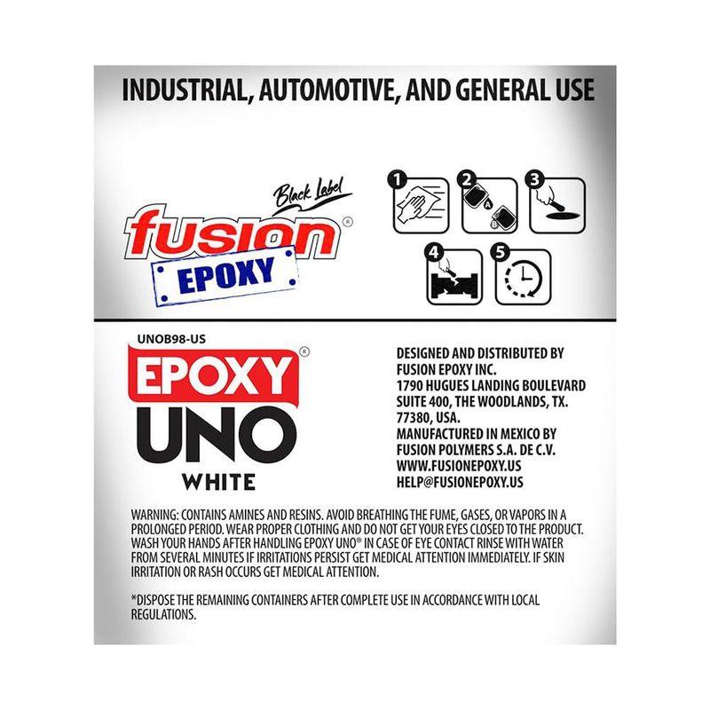Adhesivo Epóxico Blanco Industrial y Automotriz 100 G