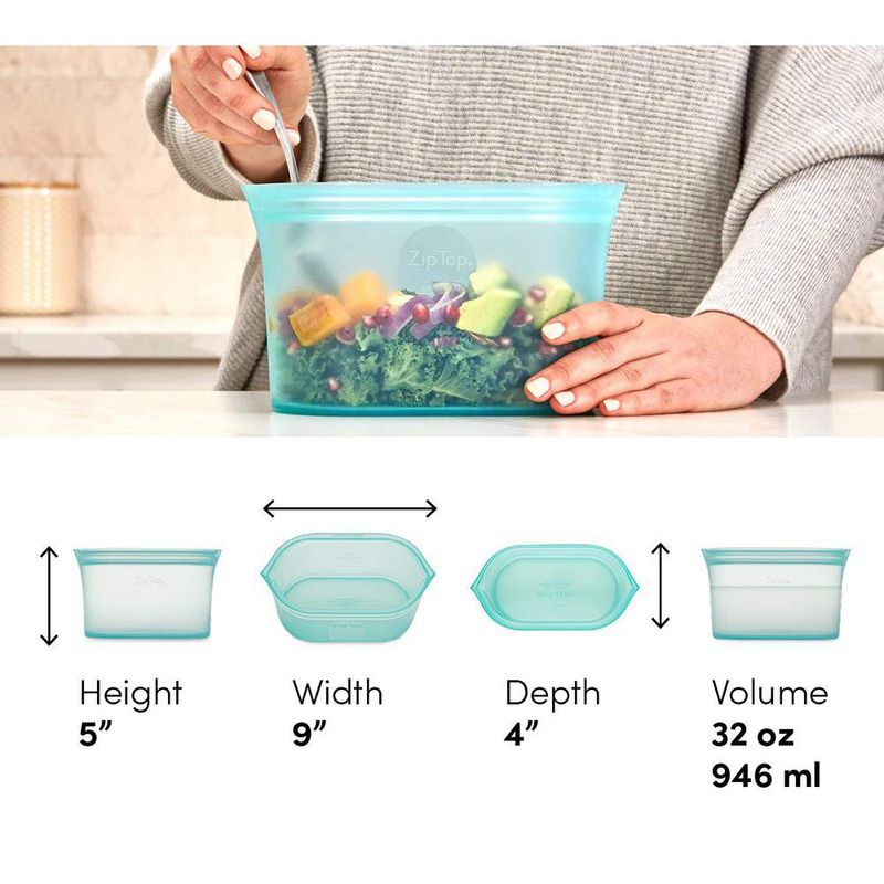 Bolsa Reutilizable de Silicón para Alimentos 32 Oz