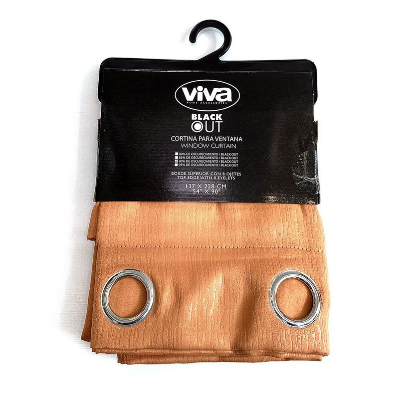 Cortina para Ventana Black Out en Relieve Coral 137 x 228 Cm