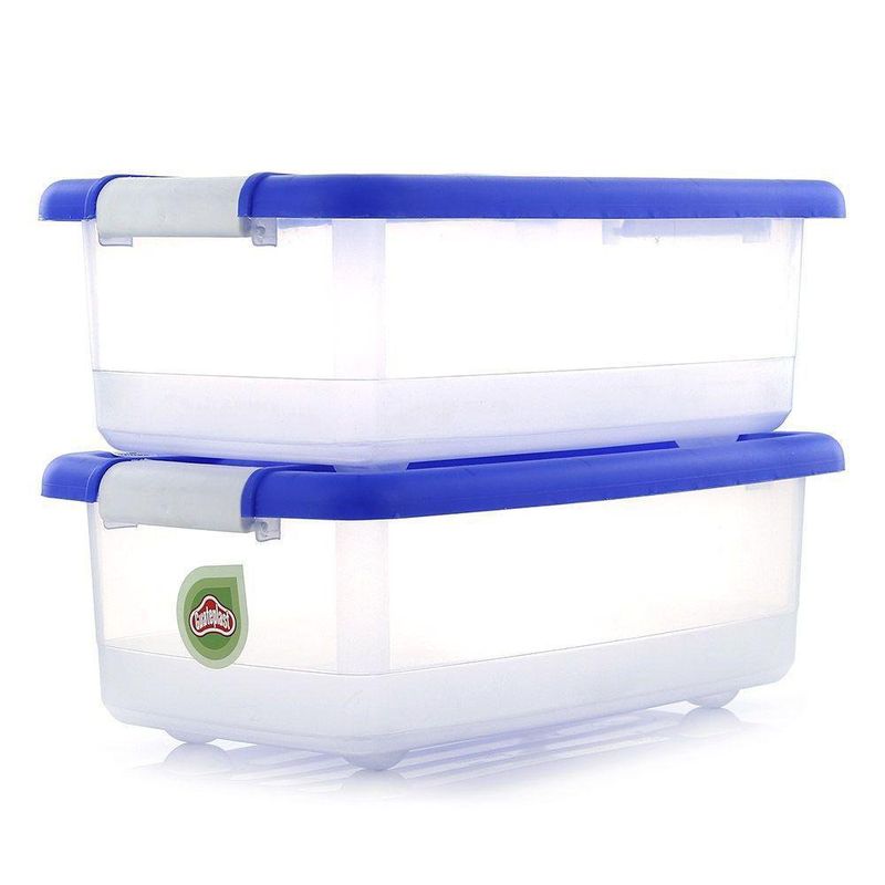 Caja Click 12L Set De 2 Oceano - Guateplast