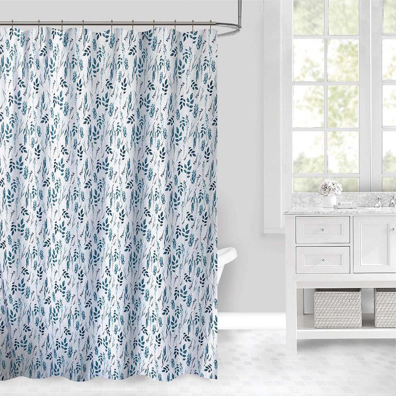 Cortina de Baño Diseño de Plantas 183x178 Cm