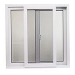 Ventana PVC S60 Corrediza con Cedazo 120 x 100 Cm