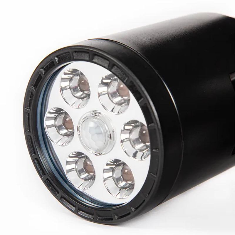 Lámpara Solar LED Negro 6000 K