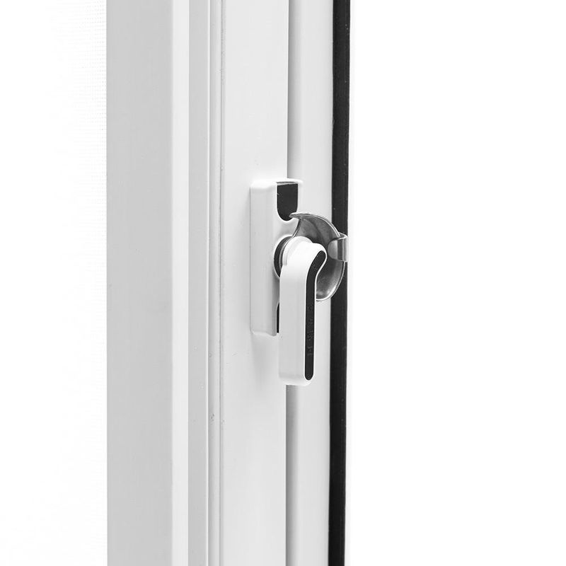 Ventana PVC S80 Corrediza con Cedazo Blanca 100x100 cm