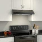 Campana Extractora de Cocina con Luz Broan Glacier Negra 30 Plg
