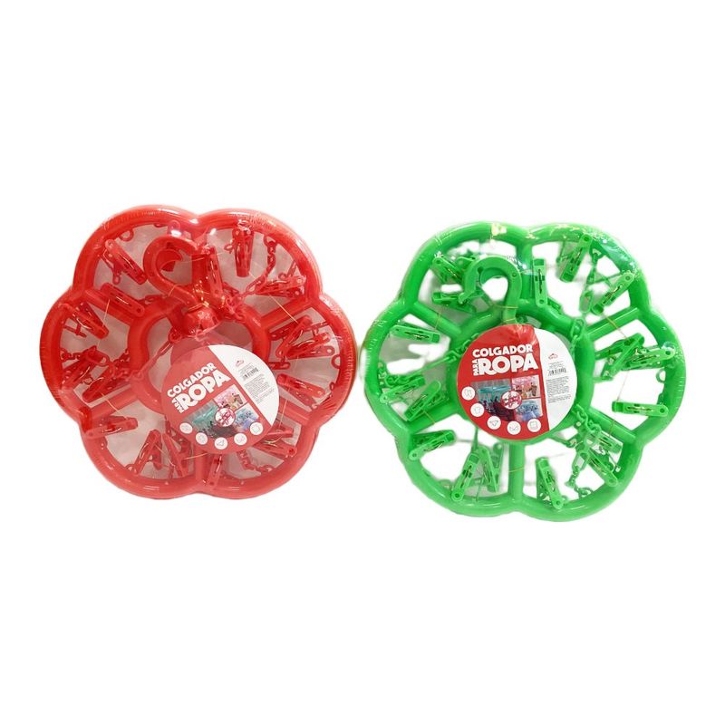 Colgador para Ropa Flor 18 Ganchos Surtidos