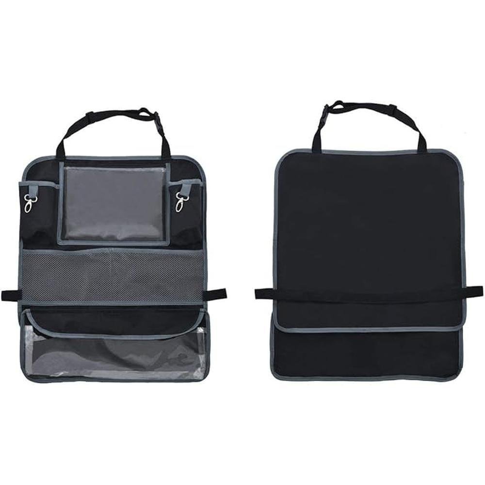 Organizador Para Asiento Trasero Del Coche Con Bolsillos Y Soporte Para Tablet - Protector Impermeable, Universal